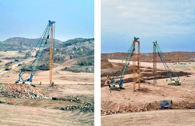 成都天府国际机场一期工程地基处理及土石方工程(04)标段强夯施工工程启动